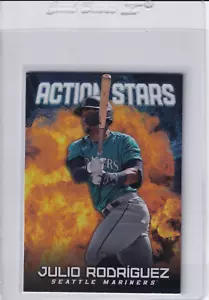 JULIO RODRIGUEZ MARINERS ACTION STARS REFRACTOR #ASC-20 RC SP 2023 TOPPS CHROME - Picture 1 of 2