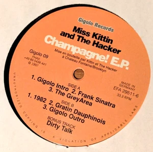 Champagne! E.P. - Miss Kittin And The Hacker (1998) Germany Vinyl 12" Misprint - Imagen 1 de 4