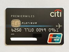 CITIBANK CHINA PremierMiles Platinum credit card UnionPay ~ unsigned ~ CHIP