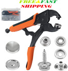 Heavy Duty Snap Fastener Kit Adjustable Pliers 50 Sets for Covers Canvas Sewing
