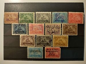1898 US Revenue Stamps (Battleship),Mint/Used,NH,NG/OG