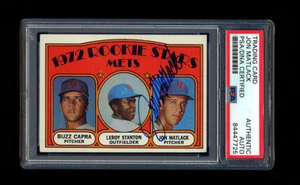 JON MATLACK SIGNED 1972 TOPPS ROOKIE BASEBALL CARD PSA/DNA AUTOGRAPHED METS - Picture 1 of 2