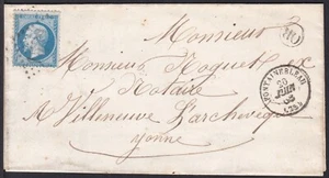 Old Classic Cover, OFCV0066 France Sc26 Napoleon, Jun. 20. 1866. - Picture 1 of 2