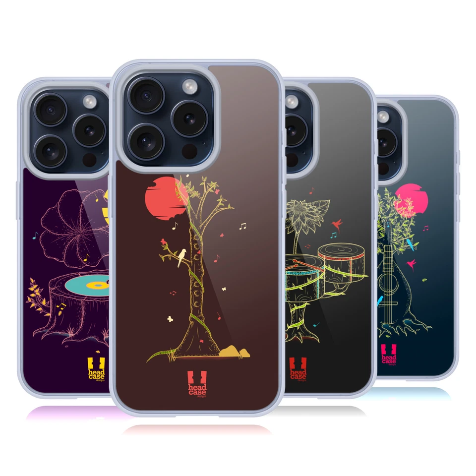 HEAD CASE MUSIC NATURE CUSTODIA COVER MORBIDA IN GEL PER APPLE iPHONE TELEFONI - Immagine 1 di 1