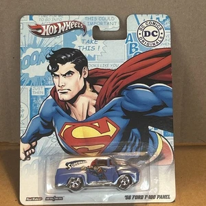 New 2012 Hot Wheels DC Comics Original 56 Ford F-100 Panel Superman Real Riders - Picture 1 of 6