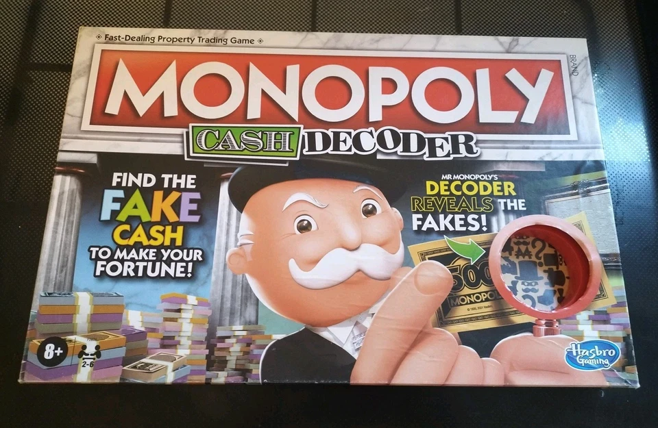 MONOPOLY CASH DECODER FIND THE FAKE CASH HASBRO 2021 NEW & SEALED XMAS FUN - Image 1 of 4