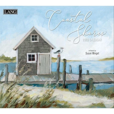 Lang, Coastal Shores 2026 Wall Calendar by Susan Winget, 13.4'' X 12'', 12-Month