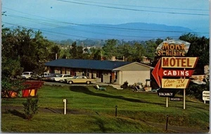 Postal de Canadá de Quebec de St. Hilaire de la década de 1960 "MOUNT ST. HILAIRE MOTEL & CABINS" - Imagen 1 de 2