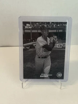 2024 Topps Black and White Ernie Banks Topps Vault SP #106 Cubs - Image 1 of 2