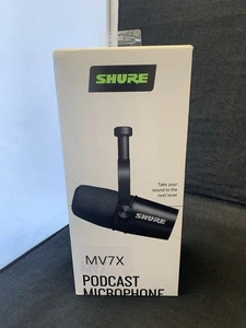 Shure MV7X Podcast Dynamisches Mikrofon - Schwarz - Bild 1 von 9