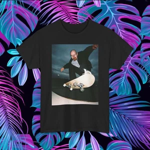 Walter White Skateboard Shirt Breaking Bad Cotton Black Unisex - Picture 1 of 13