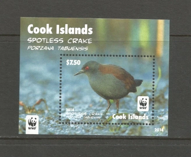 Cook Islands 2014 WWF Birds, MNH sheetlet.  SG MS1812 - Image 1 of 1