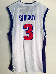 Adidas NBA Jersey Detroit Pistons Rodney Stuckey White sz S