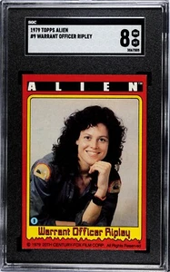 1979 Topps Alien #9 Warrant Officer Ripley SIGOURNEY WEAVER Rookie SGC 8 (pop:6) - Picture 1 of 2