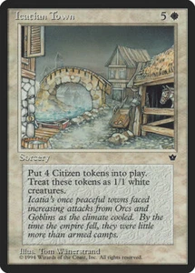 3x Icatian Town - LP - Fallen Empires - SPARROW MAGIC - Van Camp Art - Bild 1 von 1