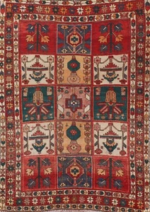 Vintage Tribal Geometrisch Bakhtiari Vorleger 5'x6' Wolle Handgeknüpft Nomadenteppich - Bild 1 von 12