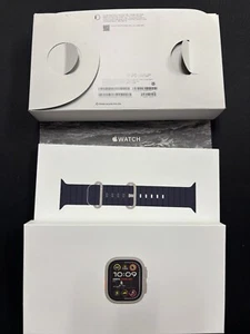 Apple Watch Ultra 2 GPS + Cellular 49mm Titanium Case & Navy Ocean Band SEALED! - Picture 1 of 7