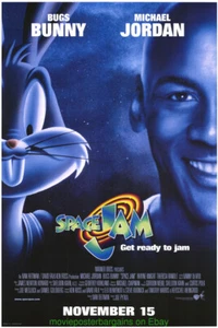 SPACE JAM MOVIE POSTER Original MINT! DS 27x40 MICHAEL JORDAN  Final Style - Picture 1 of 1