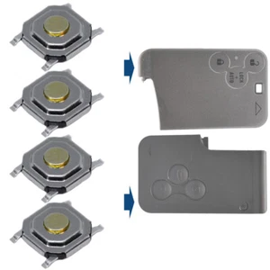 4x Mikrotaster für Renault Schlüssel Karte Mikro Taster Schalter Drucktasten - Picture 1 of 3