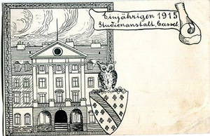Studentika-AK KASSEL Studienanstalt, Einjährigen 1915 - Picture 1 of 1