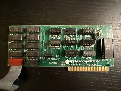 Apple II Language Card Apple Computer 1979 600-0118 820-0015-01 Vintage - Image 1 of 4