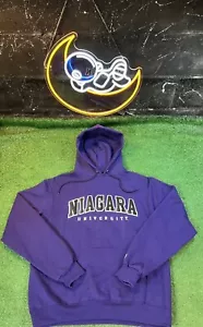 Champion Niagara University Purple Eagles Hoodie Sweatshirt Men’s Size Medium - Picture 1 of 5