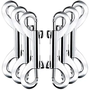 3.5 inch Double Ended snap Hooks,110lbs Metal Clips Load Capacity Zinc Alloy Dou - Picture 1 of 7