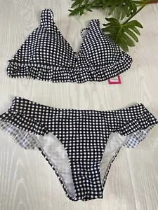 Black And White Swimsuit for Women Two Pieces XL - Picture 1 of 4