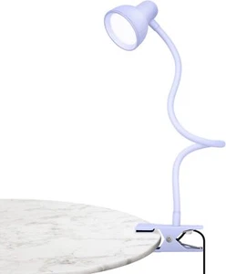 Clip on Lamp USB Reading Light, 3 Color Modes, 10 Brightness Lilac Purple  - Picture 1 of 7