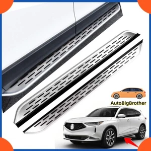 Fits For Acura MDX 2022-2024 Fixed Running Boards Side Steps Pedals Nerf Bar - Picture 1 of 5