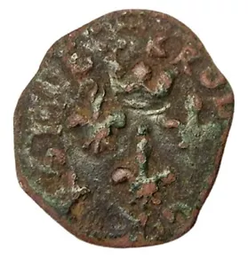 HN Cosenza / Napoli. Carlo VIII re di Francia (1495) cavallo Cu gr. 1,27 RR b133 - Bild 1 von 2