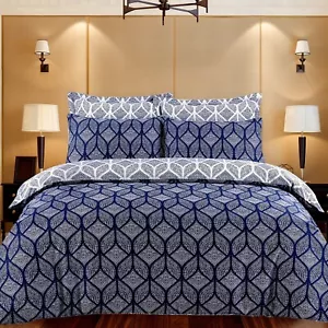 220TC 100% Egyptian Cotton Duvet Cover Quilt Cover set With Matching Pillowcases - Picture 1 of 105