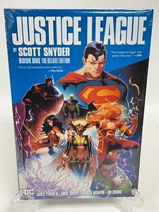 Justice League von Scott Snyder Buch 1 Deluxe Edition DC Comics HC Neu Versiegelt - Bild 1 von 4