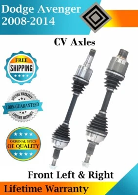 Nuevos ejes CV delanteros OE para Dodge Avenger 2008-2014 3,5 L 3,6 L garantía de por vida Foto 1 de 4