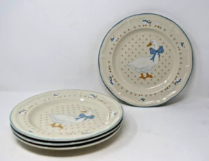 Brick Oven Aunt Rhody 11" Round Stoneware Serving Dinner Plate Set Of 4 - Picture 1 of 8