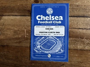 Chelsea v Preston North End 1958-59 Div 1 'no writing' - Picture 1 of 2