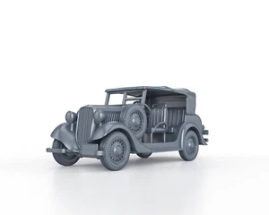 WWII - POLISH FIAT 508 IIIW LAZIK JEEP tarp 3D model 1/48 1/56 1/72 1/87 - Picture 1 of 5