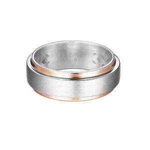 Esprit Damen Ring Silber Rosé Bicolor Modern Shape ESRG92278B1 - Bild 1 von 1