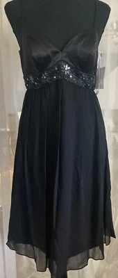 Новый с Ярлыками Oc на Олег Кассини со стразами бисером чистый женщин коктейльное платье Sz 4 - Изображение 1 из 4