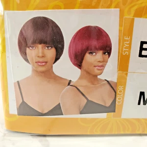 It’s A Wig! BOCUT-2 Vivid Copper Bob M1B/99J Synthetic Straight Style SM 27/30 - Picture 1 of 9