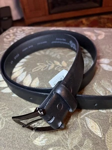 Cinturón de cuero negro SAS para hombre talla 48 al por menor $50 - Imagen 1 de 3