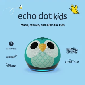 Echo Dot Kids (Newest Gen) | Wi-Fi and Bluetooth Smart Speaker with Alexa | with - Afbeelding 1 van 12