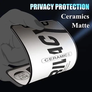 Pellicola in Vetro Temperato Ceramic PRIVACY OPACA Flessibile Copertura Completa - Foto 1 di 12