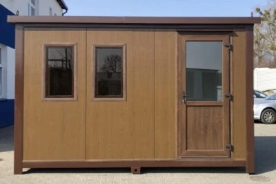 Isolierter und robuster Saunacontainer / Saunakabine mobile Sauna 4,00 x 2,20 m - Bild 1 von 4