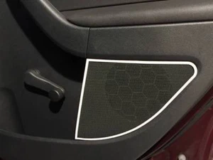 D Skoda Yeti Chrom Rahmen für Türlautsprecher hinten - Edelstahl poliert - Picture 1 of 3