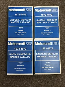 1975 Lincoln Continental Mark IV Master Parts Catalog Manual Text - Foto 1 di 1