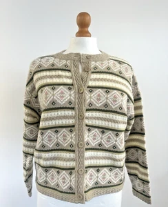 Women's, St Michael, M&S, Knit, Cardigan, Multicoloured, Vintage, Size 14 - Picture 1 of 11