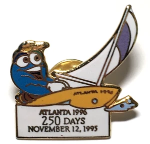 Olympic Mascot Pin ~ Izzy ~ Atlanta 1996 ~ 250 Days December 12 1995 - Picture 1 of 5