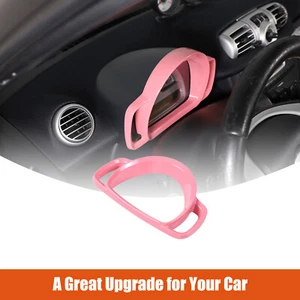 ABS Pink Tachometer Frame Trim Decorative Cover For Benz Smart Fortwo 2009-2015 - Picture 1 of 12