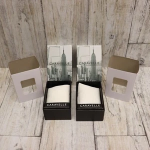 2 juegos - Caja de presentación de reloj Caravelle By Bulova vitrina de almacenamiento y almohada - Imagen 1 de 11